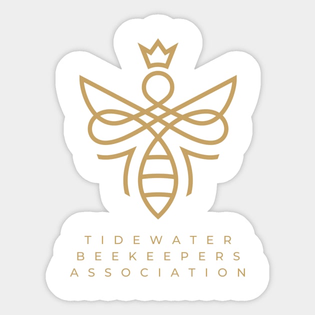 TBA QUEEN BEE Sticker by Tidewater Beekeepers